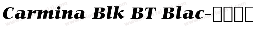 Carmina Blk BT Blac字体转换